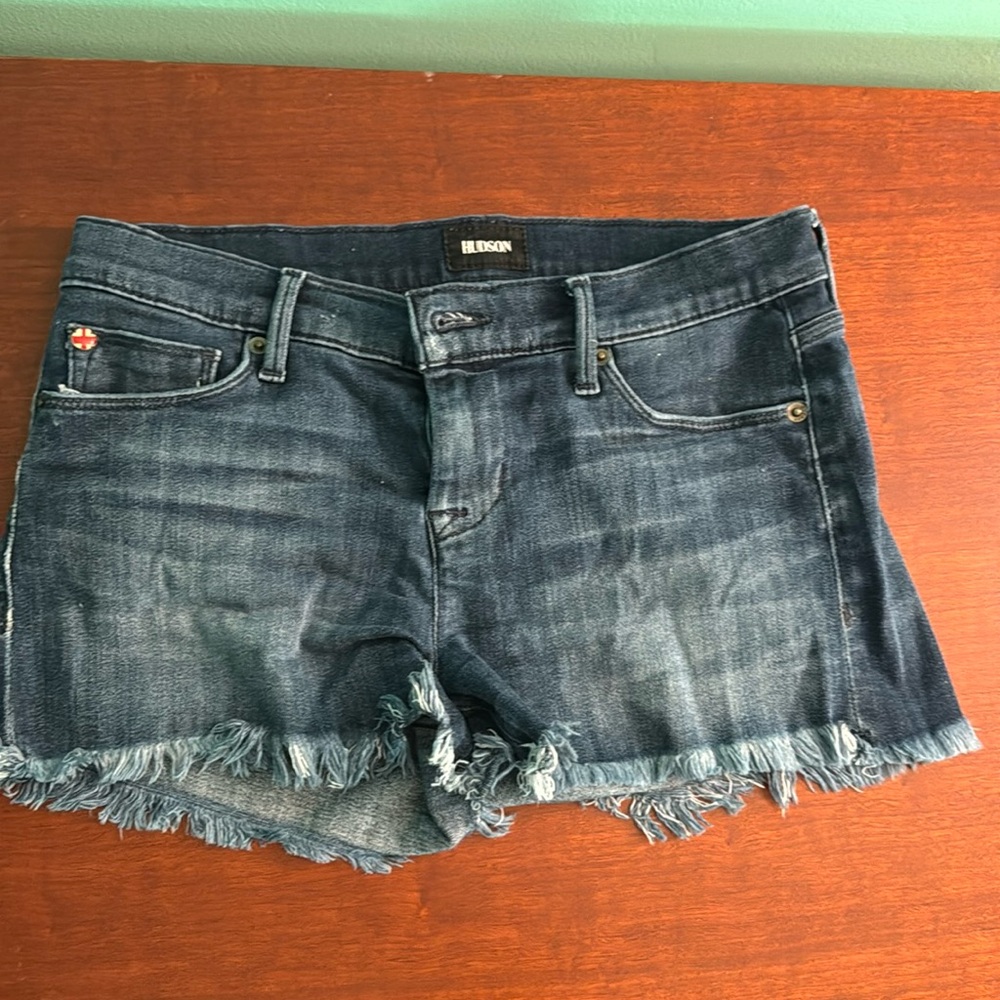 Hudson Amber Raw Edge jean short